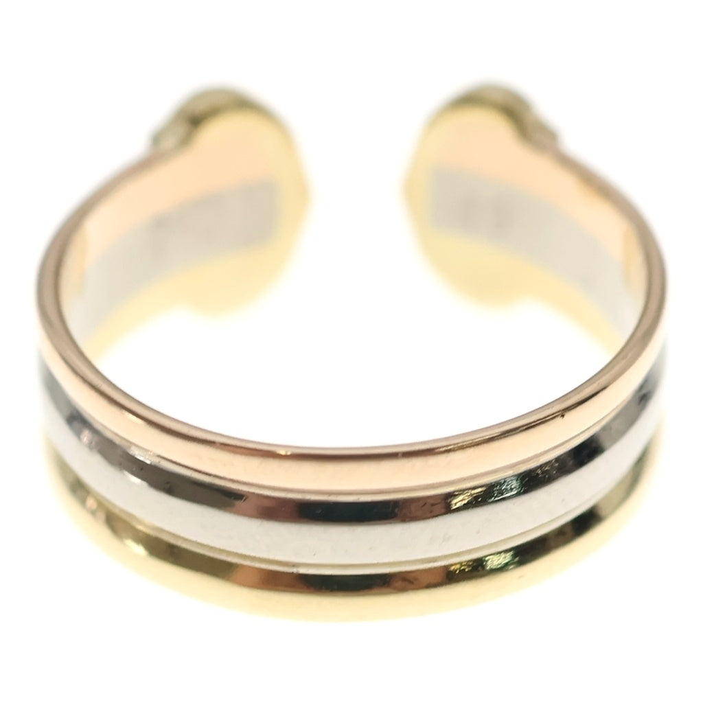 Cartier(カルティエ) 2C リング イエローゴールド×ホワイトゴールド×ピンクゴールド 750YG/PG/WG #49 レディース