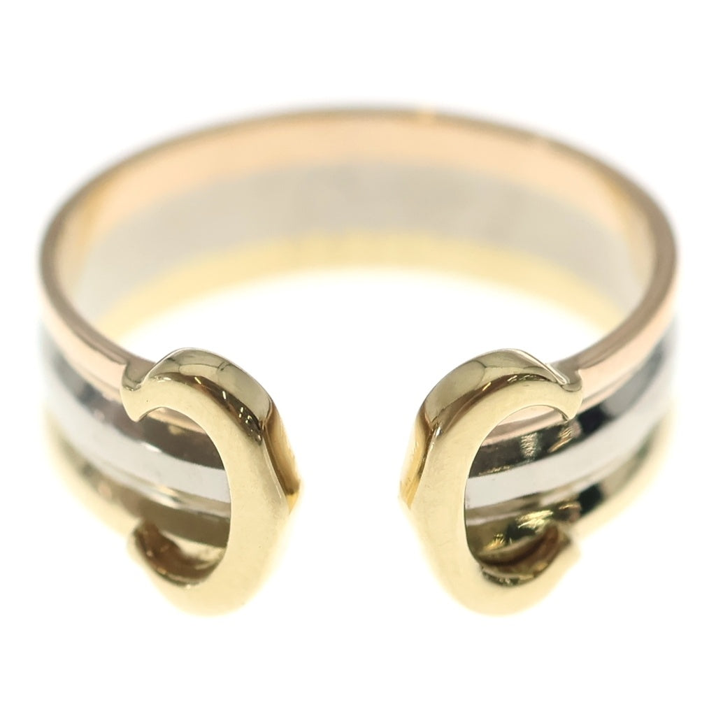 Cartier(カルティエ) 2C リング イエローゴールド×ホワイトゴールド×ピンクゴールド 750YG/PG/WG #49 レディース