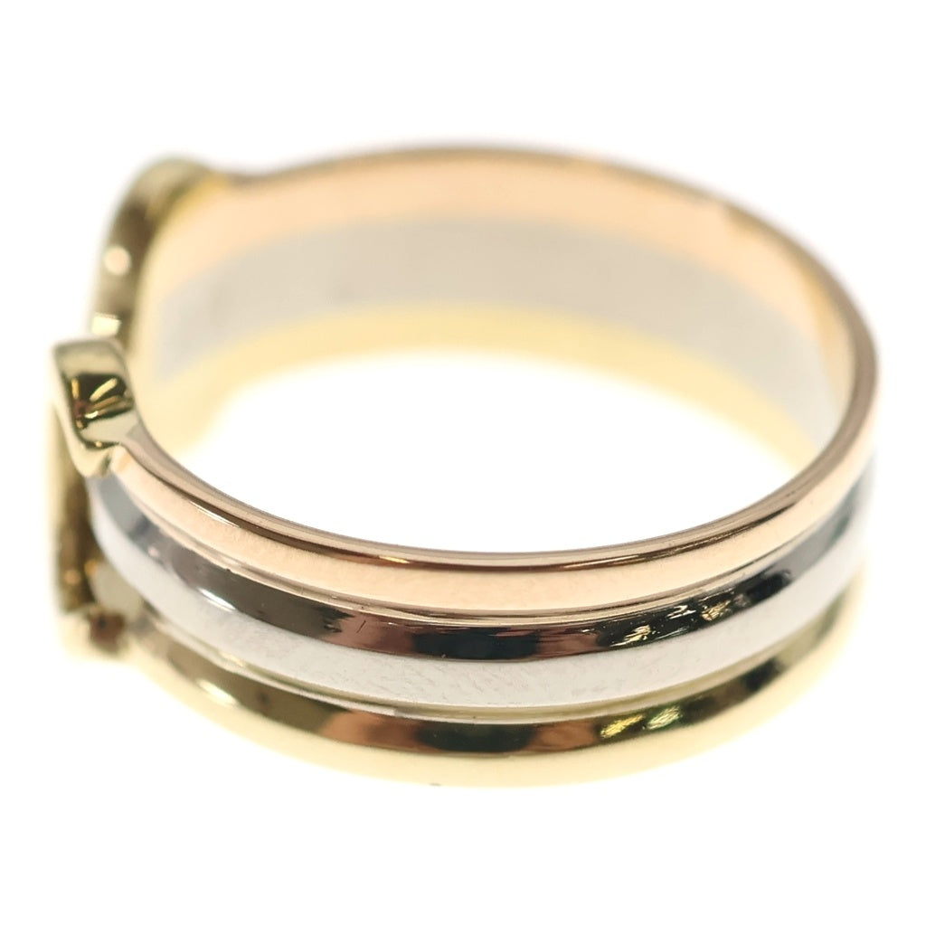 Cartier(カルティエ) 2C リング イエローゴールド×ホワイトゴールド×ピンクゴールド 750YG/PG/WG #49 レディース