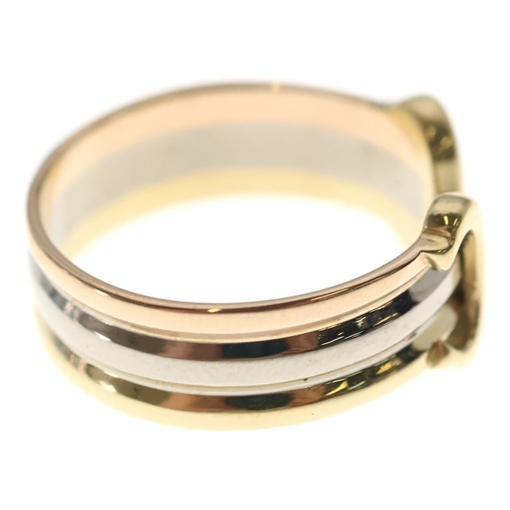 Cartier(カルティエ) 2C リング イエローゴールド×ホワイトゴールド×ピンクゴールド 750YG/PG/WG #49 レディース