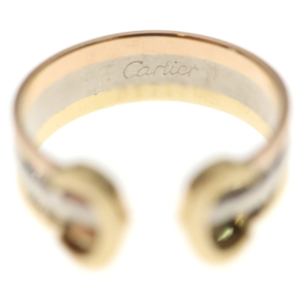Cartier(カルティエ) 2C リング イエローゴールド×ホワイトゴールド×ピンクゴールド 750YG/PG/WG #49 レディース
