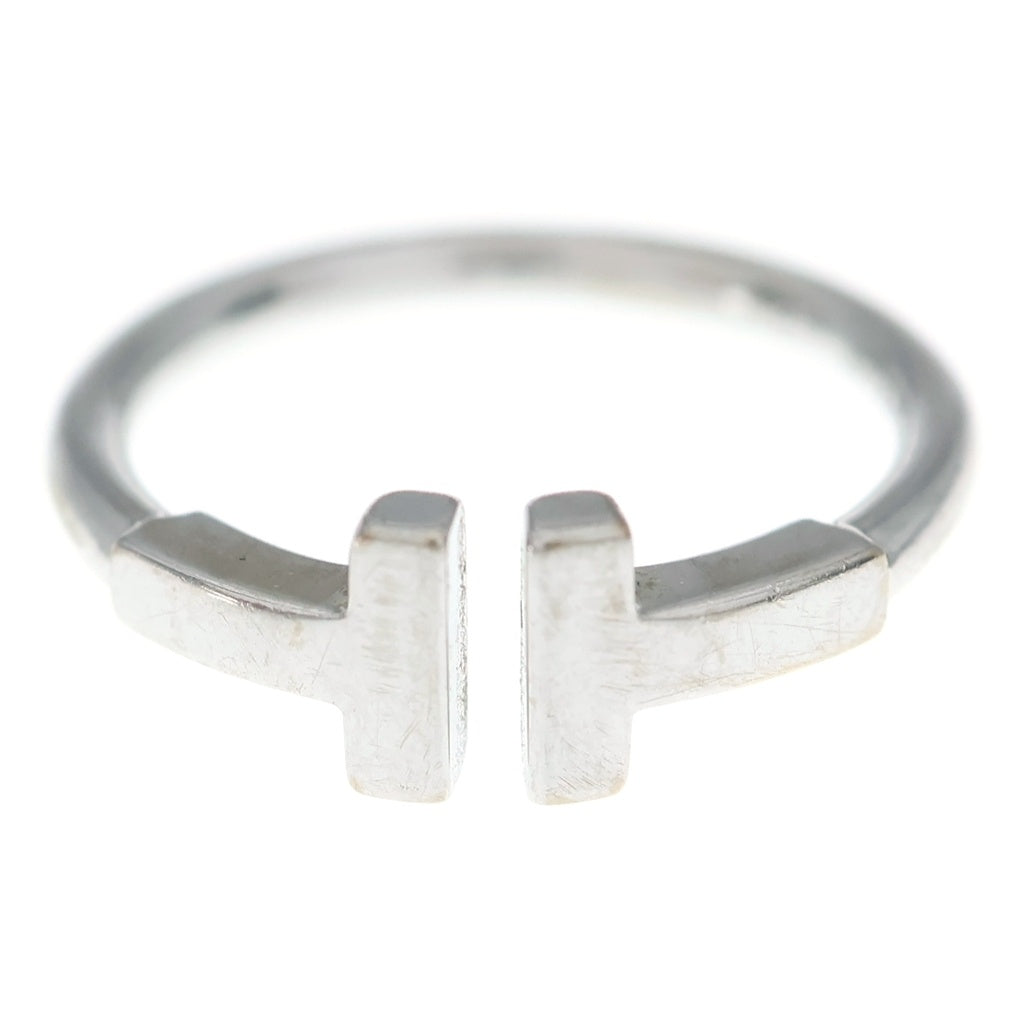TIFFANY & Co.(ティファニー) Tワイヤー リング ホワイトゴールド Au750WG #8 レディース