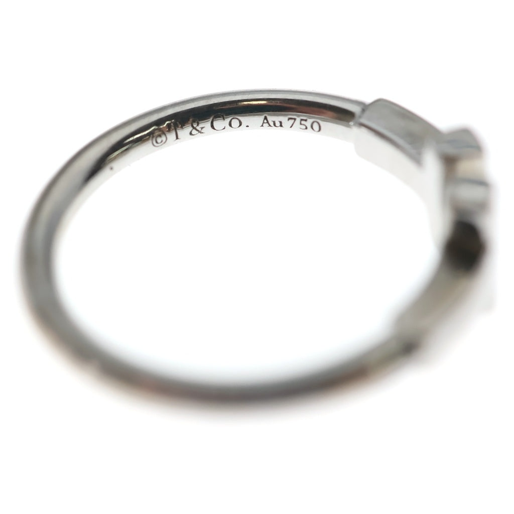 TIFFANY & Co.(ティファニー) Tワイヤー リング ホワイトゴールド Au750WG #8 レディース