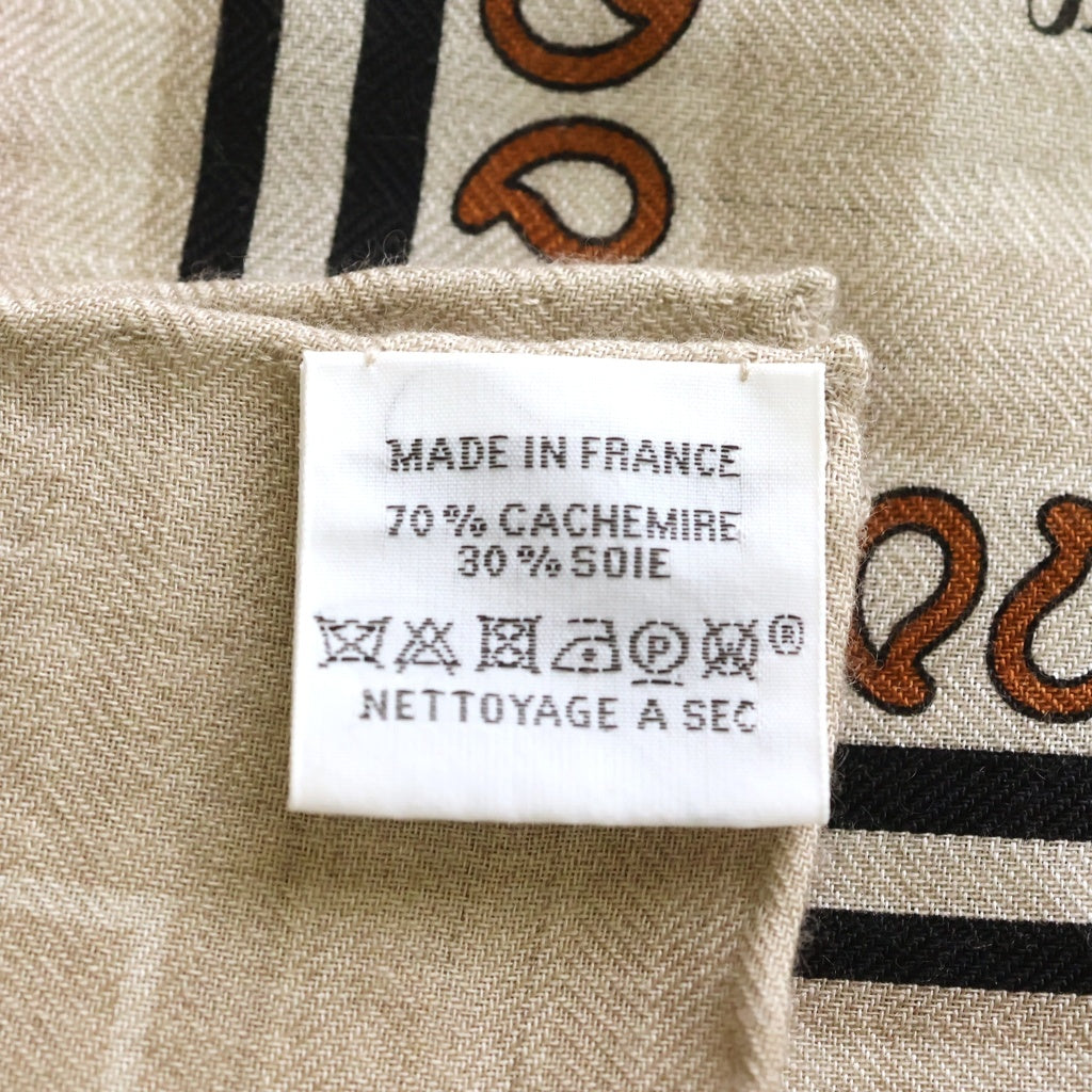 HERMES(エルメス) カレジェアン140 船乗りのタトゥー スカーフ ブラウン レディース