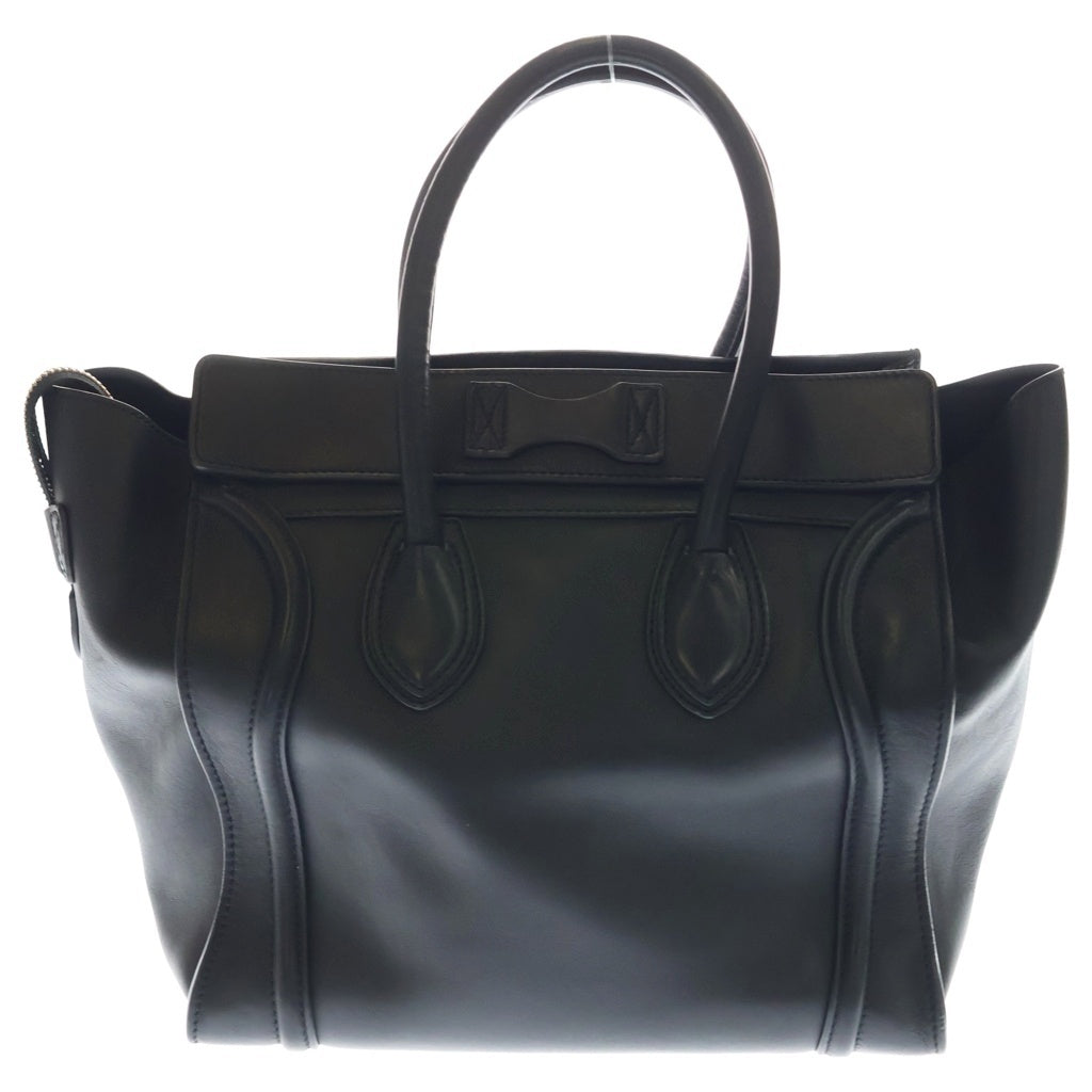 CELINE(セリーヌ) ラゲージ ミニ ショッパー ハンドバック トートバック レザー ブラック レディース