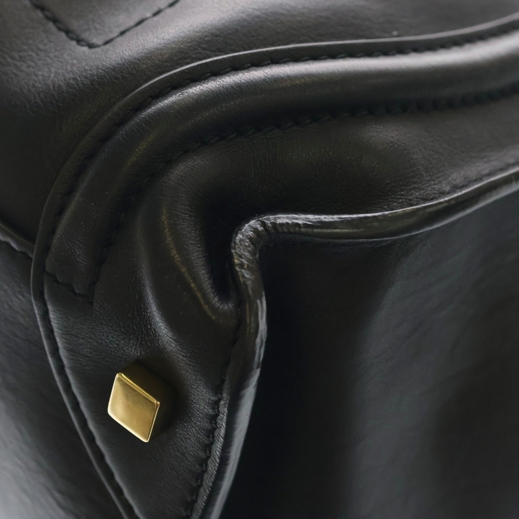 CELINE(セリーヌ) ラゲージ ミニ ショッパー ハンドバック トートバック レザー ブラック レディース