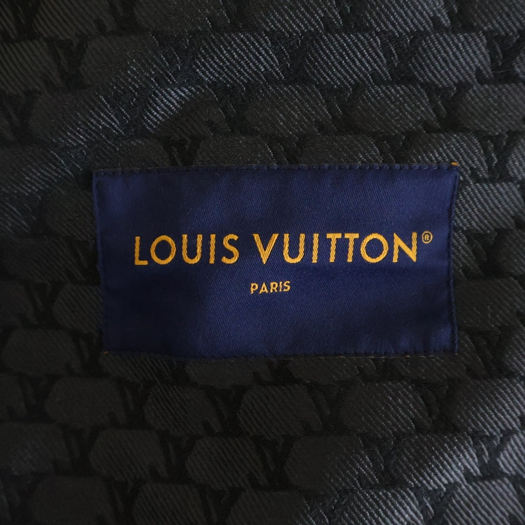 LOUIS VUITTON(ルイヴィトン) 24AW LVロゴ コットン×ポリエステル デニムジャケット アウター #48 ブラック RM242MM