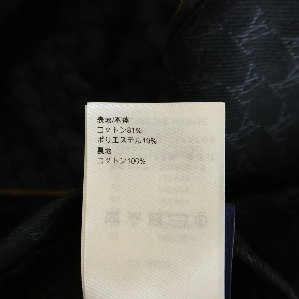 LOUIS VUITTON(ルイヴィトン) 24AW LVロゴ コットン×ポリエステル デニムジャケット アウター #48 ブラック RM242MM