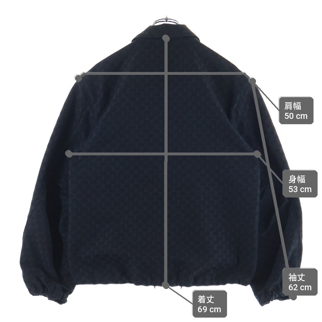 LOUIS VUITTON(ルイヴィトン) 24AW LVロゴ コットン×ポリエステル デニムジャケット アウター #48 ブラック RM242MM