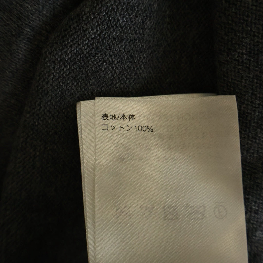 LOUIS VUITTON(ルイヴィトン) 2024SS LV モノグラム シグネチャー ロゴ ポケット コットン ニット 長袖 カーディガン シャツ #M グレー RM241M Y37 HQN20W