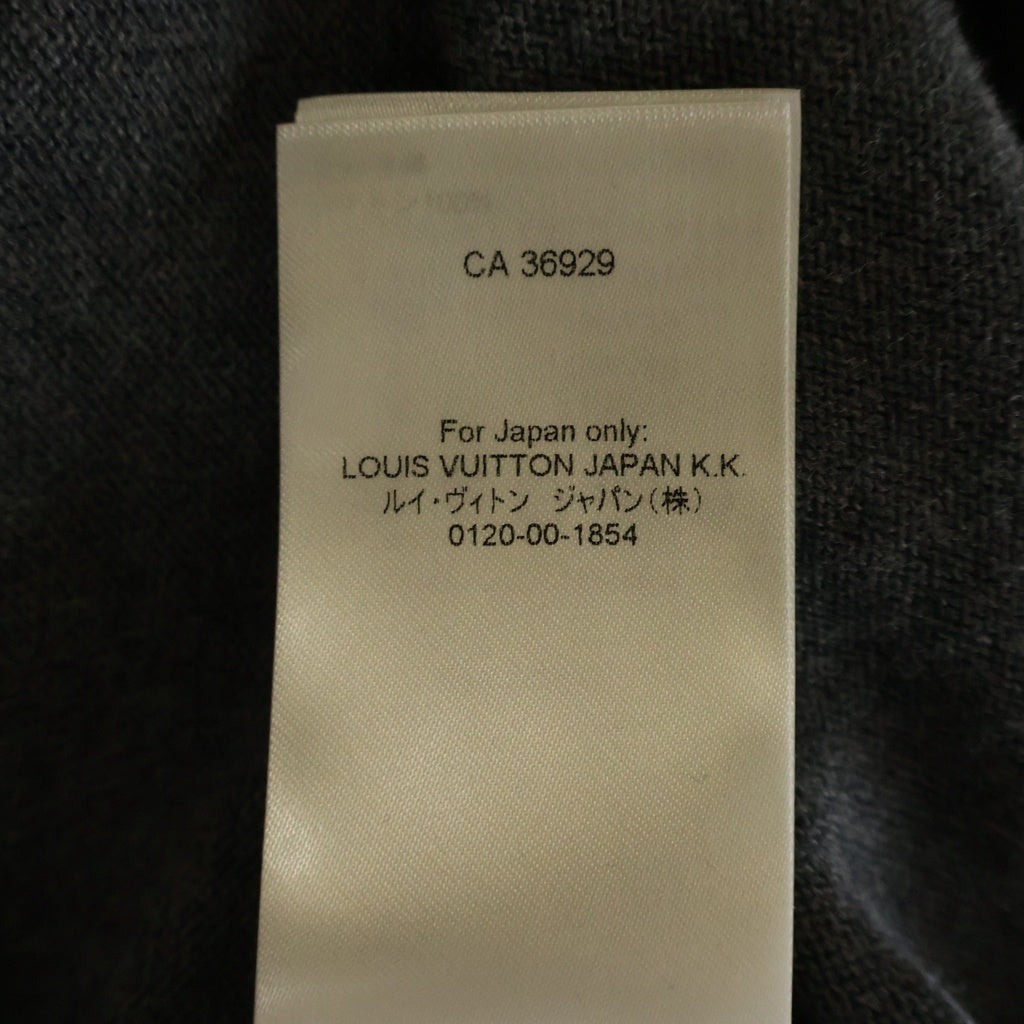 LOUIS VUITTON(ルイヴィトン) 2024SS LV モノグラム シグネチャー ロゴ ポケット コットン ニット 長袖 カーディガン シャツ #M グレー RM241M Y37 HQN20W