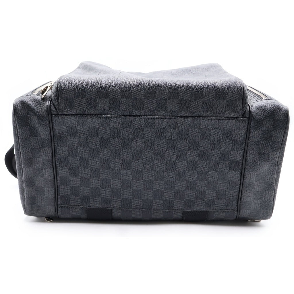 LOUIS VUITTON(ルイヴィトン) ダミエ グラフィット カメラ・バッグ ショルダーバッグ ブラック レザー×PVC N58027 シルバー金具 レディース