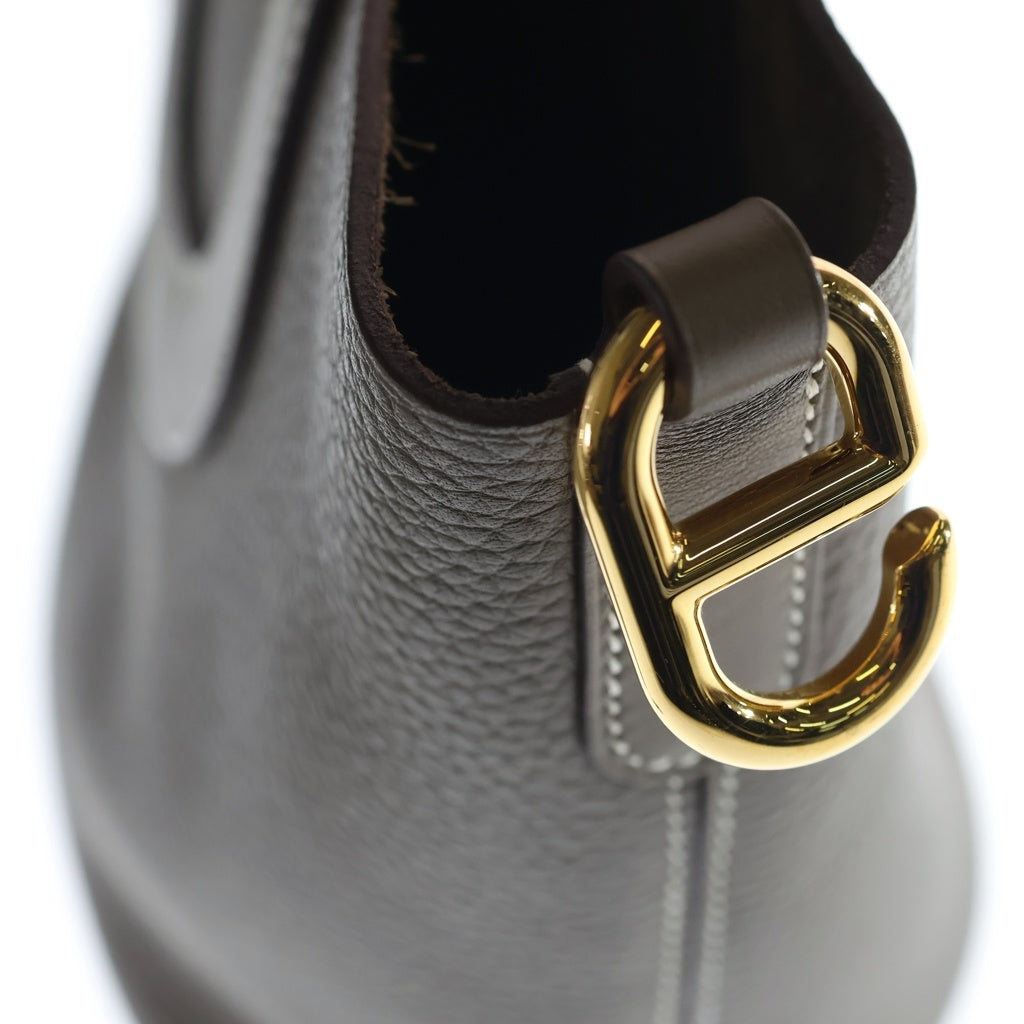 HERMES(エルメス) インザループ18 トリヨンクレマンス ゴールド金具 B刻印 ハンドバッグ エトゥープ レディース