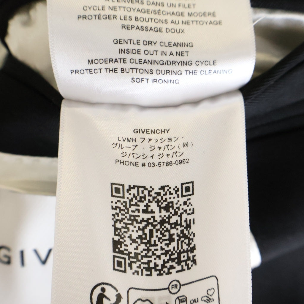 GIVENCHY(ジバンシィ) ■テーラードジャケット 黒 コットン サイズ44