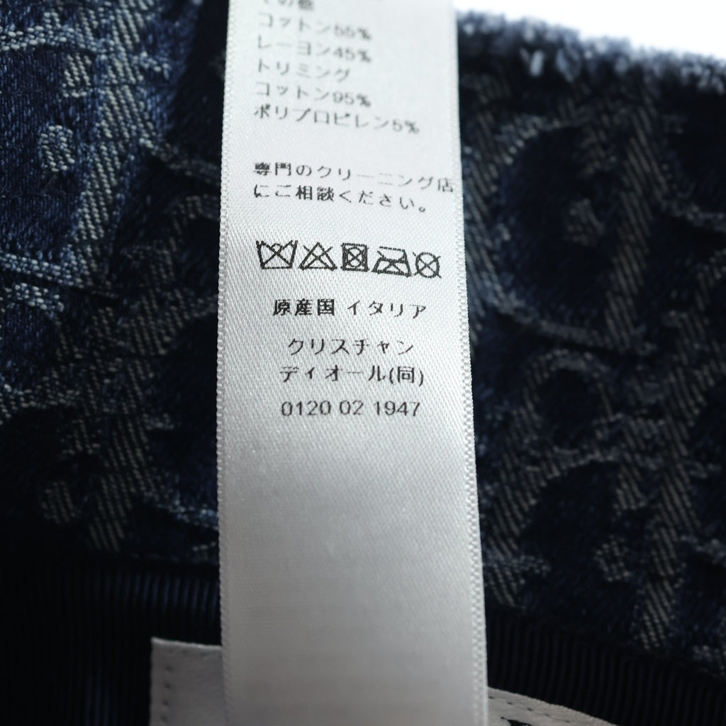 Christian Dior(クリスチャンディオール) D-BOBBY Bucket Hat ディーボビーバケットハット デニム ロゴ ブルー CPB06134EDOB