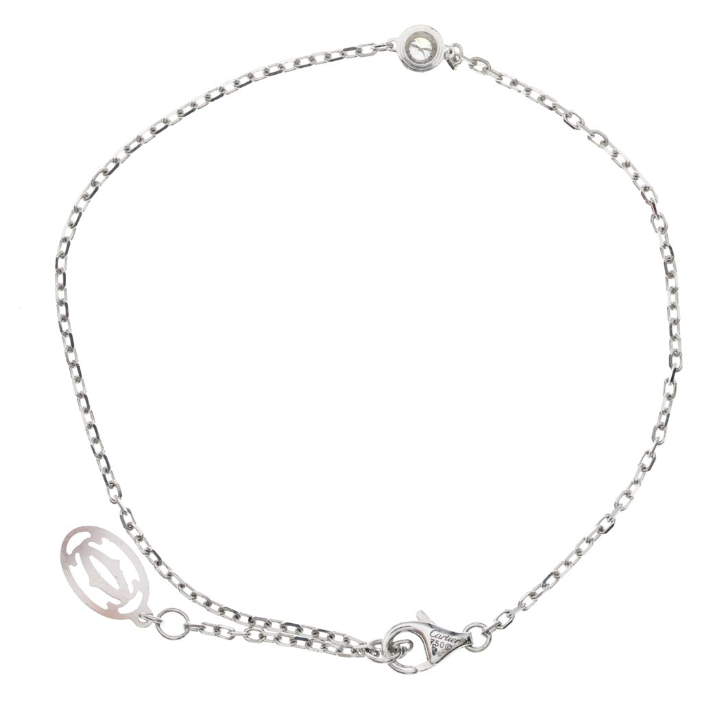 Cartier(カルティエ) ダムール SM ブレスレット 1Pダイヤモンド 18KWG ホワイトゴールド レディース