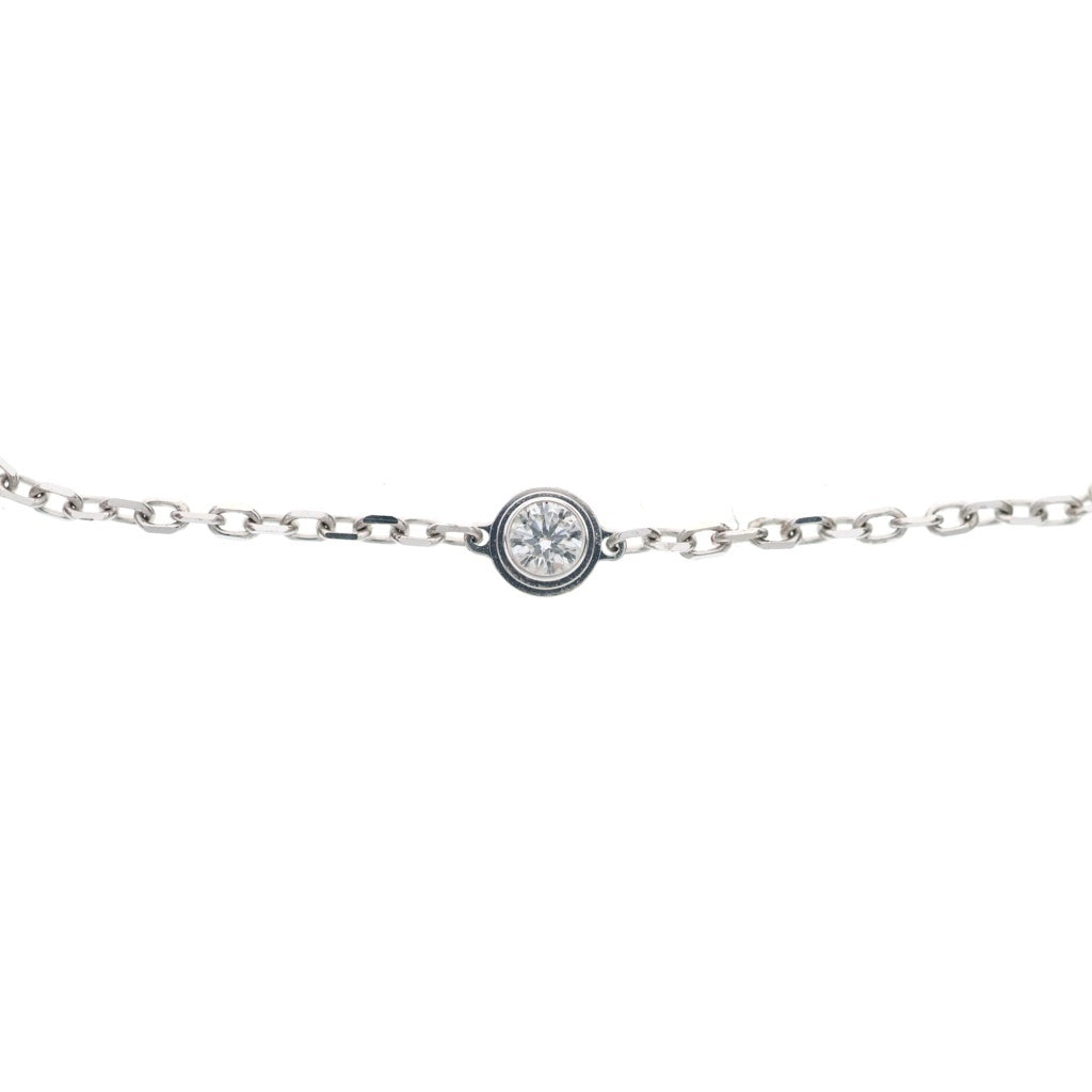 Cartier(カルティエ) ダムール SM ブレスレット 1Pダイヤモンド 18KWG ホワイトゴールド レディース