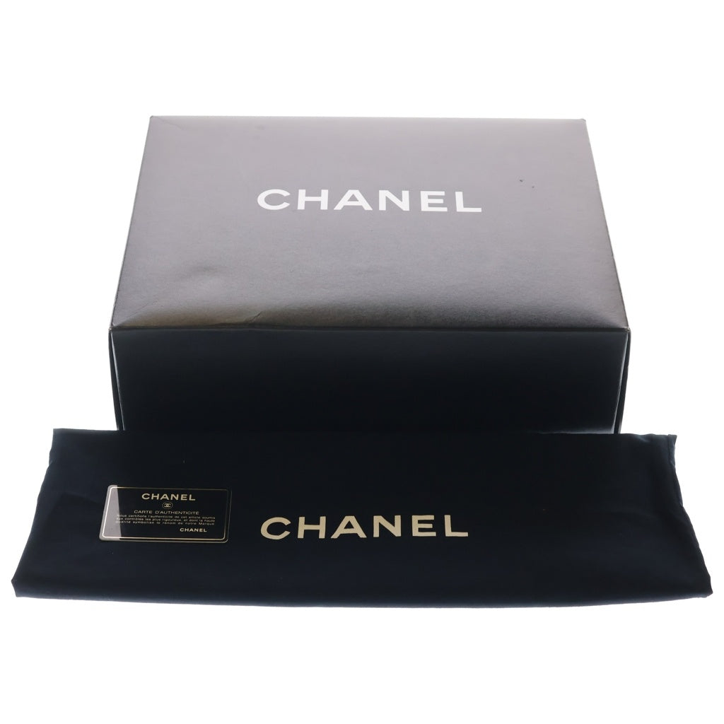CHANEL(シャネル) デカマトラッセ 30 SフラップWチェーンショルダーバッグ 黒 キャビアスキン SV金具 13576950 箱・カード レディース
