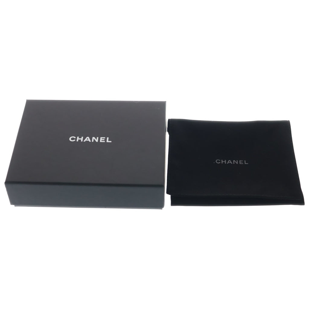 CHANEL(シャネル) マトラッセ L字ファスナー コンパクトウォレット ミニ財布 シルバー キャビアスキン AP3999 シルバー金具 レディース