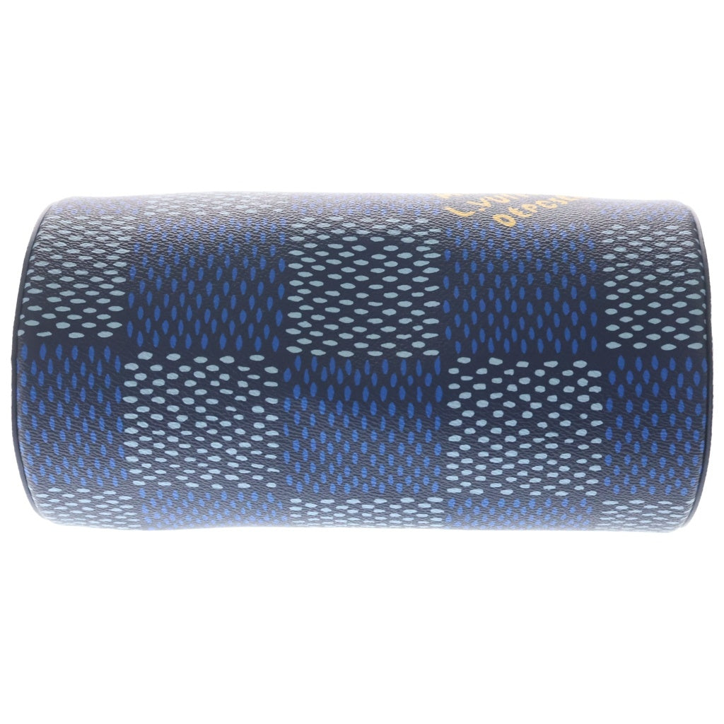 LOUIS VUITTON(ルイヴィトン) ダミエヘリテージ ソフトポロションPM ハンドバッグ ブルー PVCレザー N40695 シルバー金具 レディース