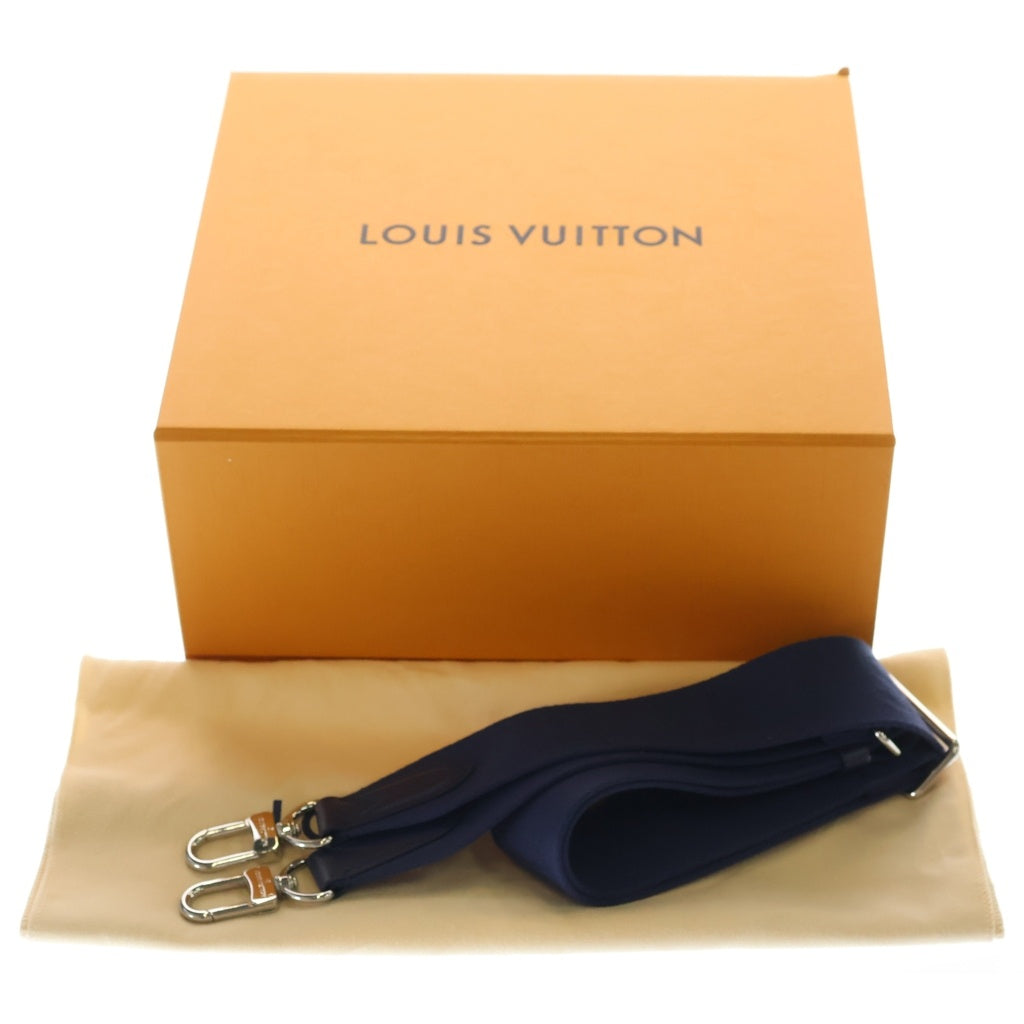 LOUIS VUITTON(ルイヴィトン) ダミエヘリテージ ソフトポロションPM ハンドバッグ ブルー PVCレザー N40695 シルバー金具 レディース