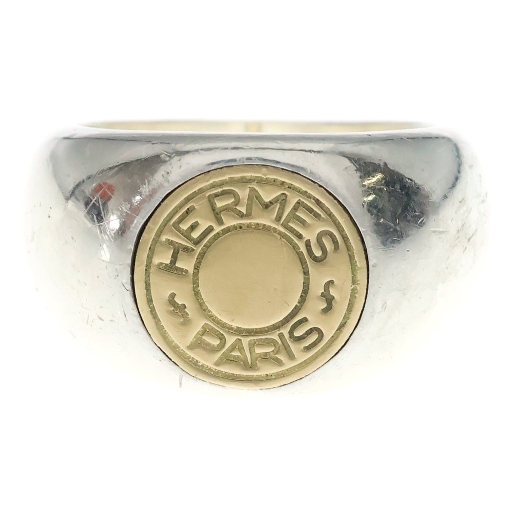 HERMES(エルメス) セリエ リング シルバー×イエローゴールド Ag925×Au750 #50