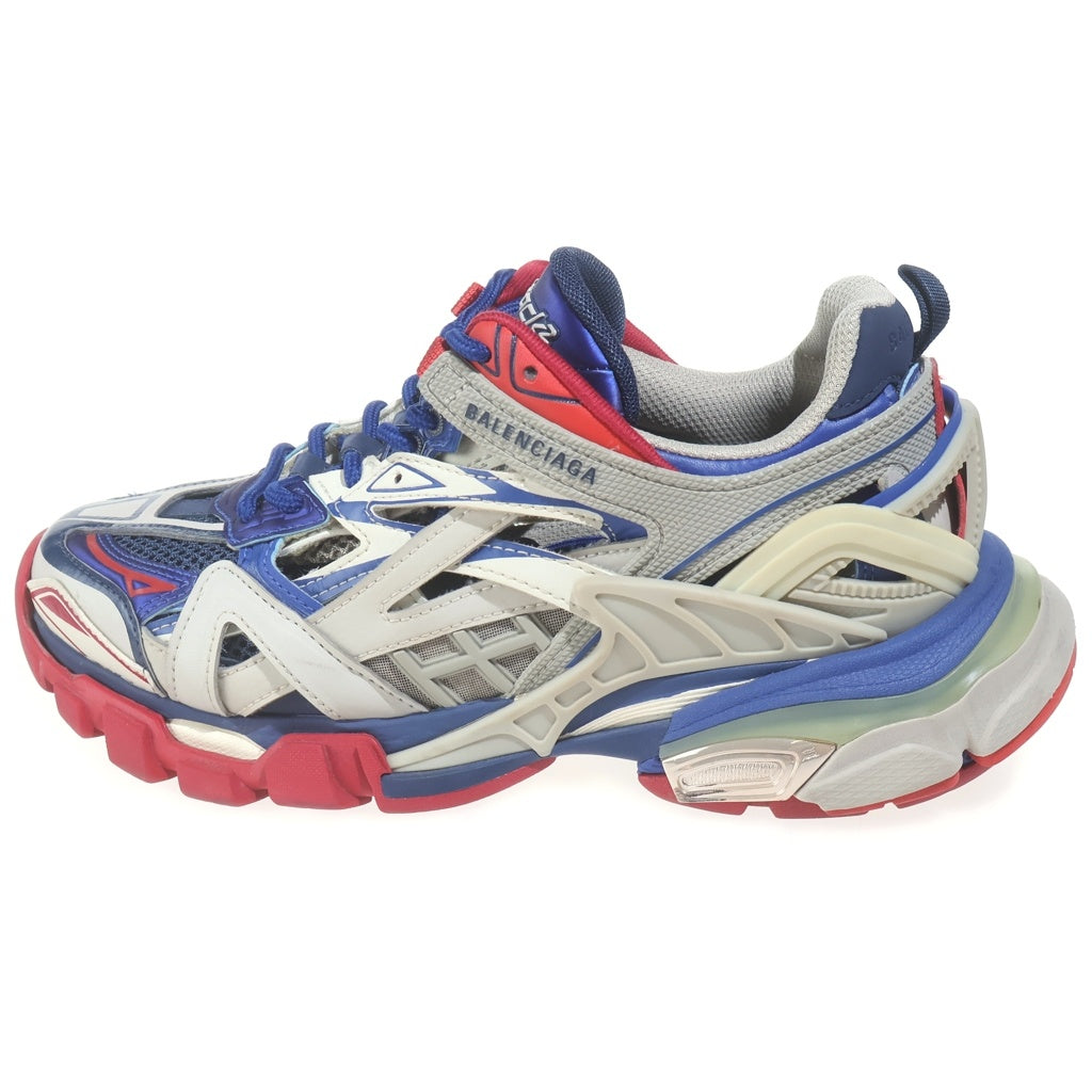 BALENCIAGA(バレンシアガ) Track.2 トラックトレーナーズ2 ローカットスニーカー #US7/24.5cm ホワイト/ブルー/レッド 568615 レディース