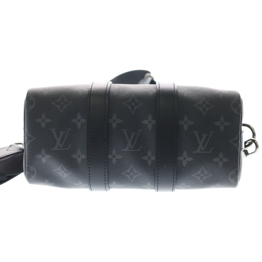 LOUIS VUITTON(ルイヴィトン) モノグラム エクリプス シティ キーポル PVC レザー 2WAY ハンドバッグ ショルダーバッグ ICタイプ ブラック M45936 レディース