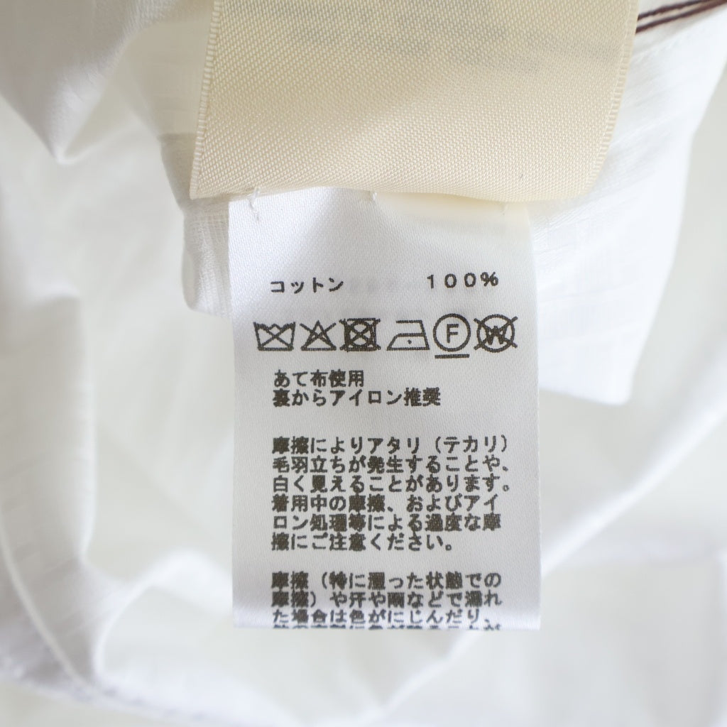 HERMES(エルメス) 25SS ボヘミアンショートドレス ガーゼ モザイク 総柄ジャガード クルーネック 半袖ワンピース ホワイト レディース 5E0570DB