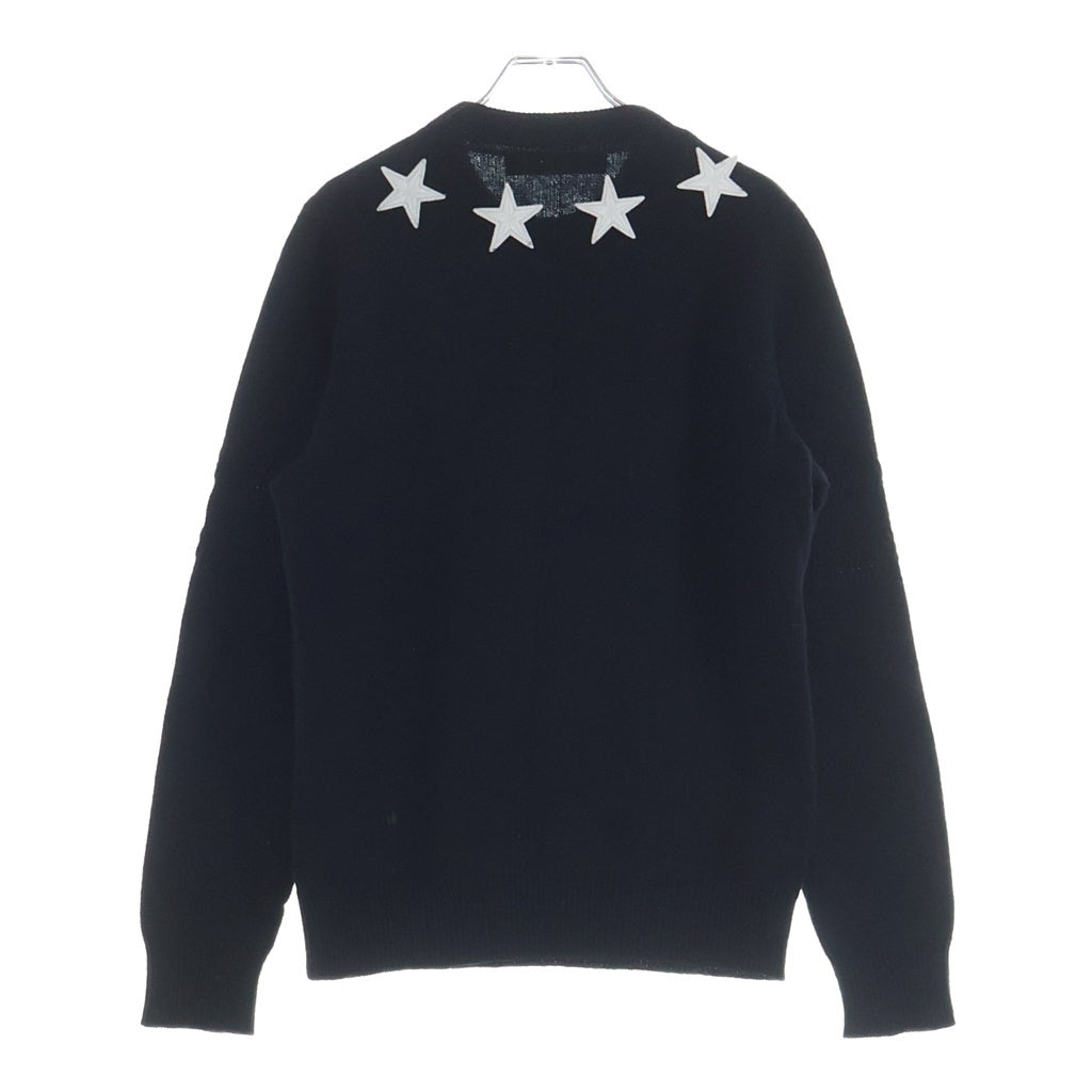 GIVENCHY(ジバンシィ) スターワッペン ウールニット ブラック #XS