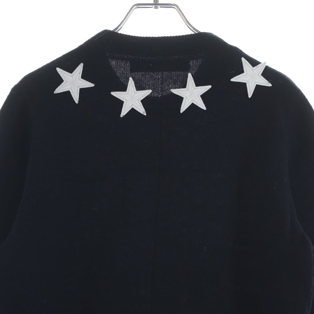 GIVENCHY(ジバンシィ) スターワッペン ウールニット ブラック #XS