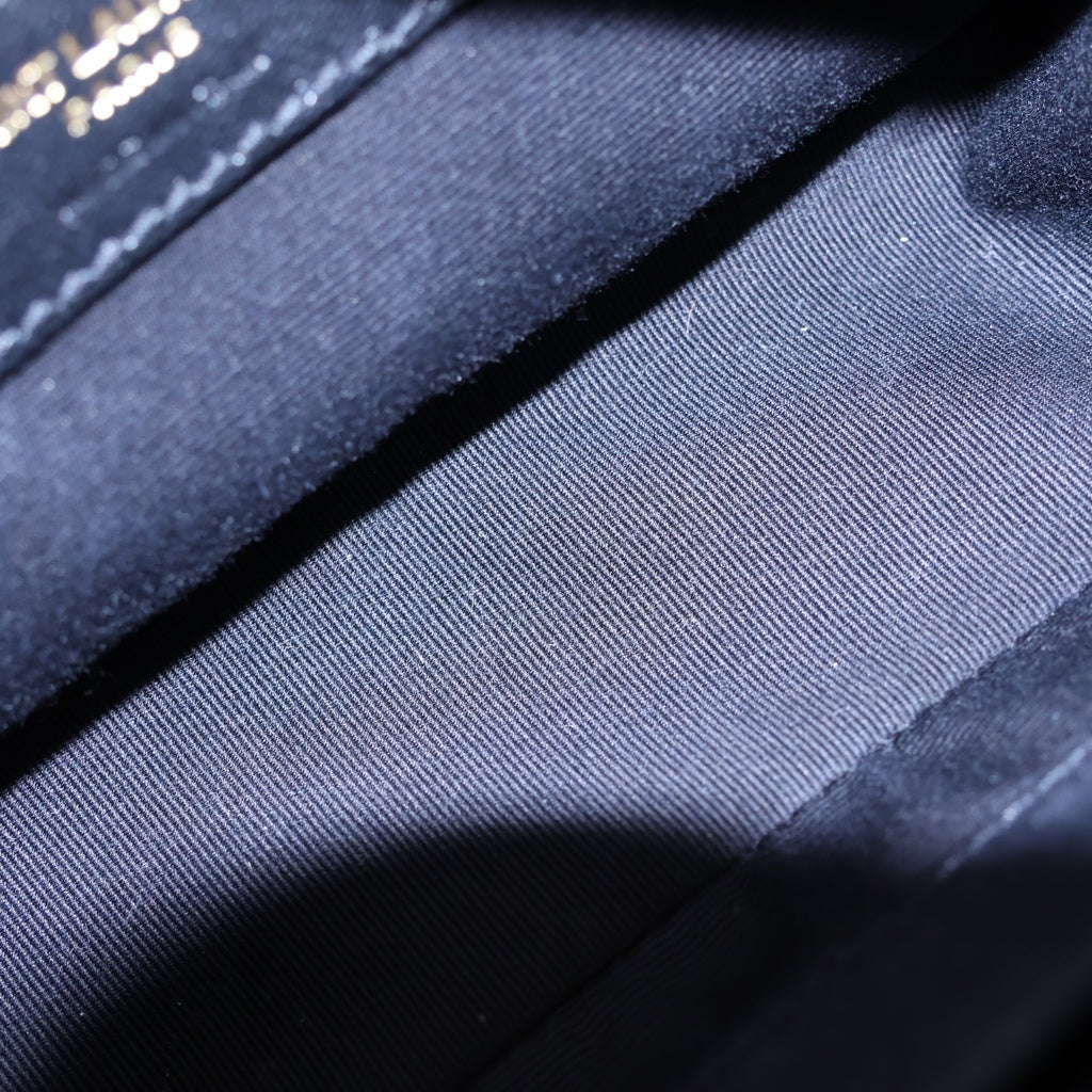 SAINT LAURENT PARIS(サンローランパリ) ルー ミニ フリンジ ミニバッグ ショルダーバッグ ブラック レザー 614031 ゴールド金具 レディース
