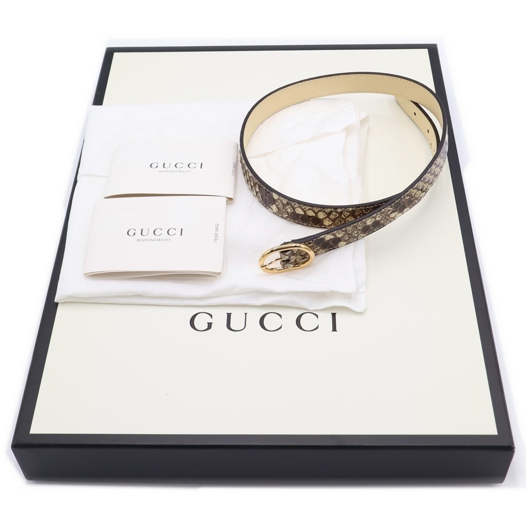 GUCCI(グッチ) ジャッキー 2WAYハンドバッグ ショルダーバッグ パイソン 636709 ゴールド金具 レディース