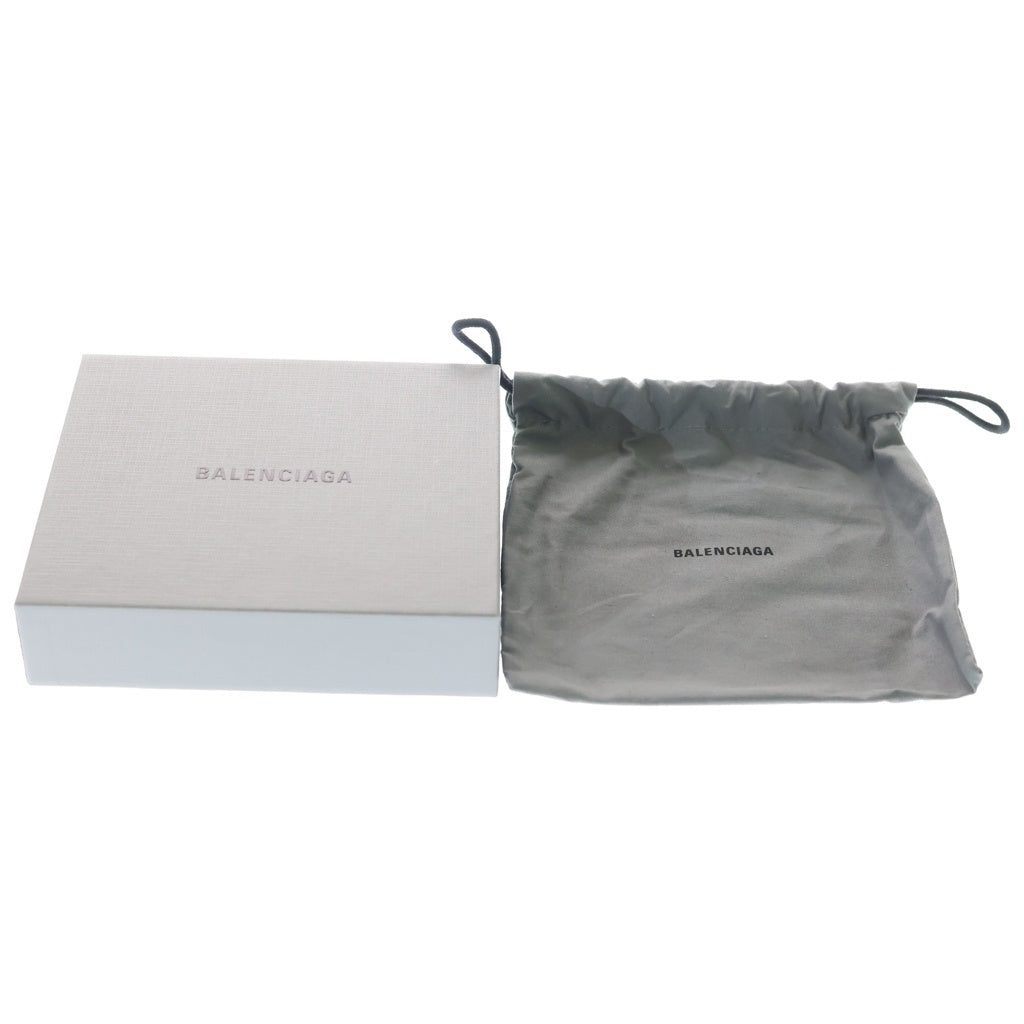 BALENCIAGA(バレンシアガ) ロデオ フラップカードホルダー ラージ カードケース 財布 名刺入れ ブラック カーフスキン ゴールド金具 レディース