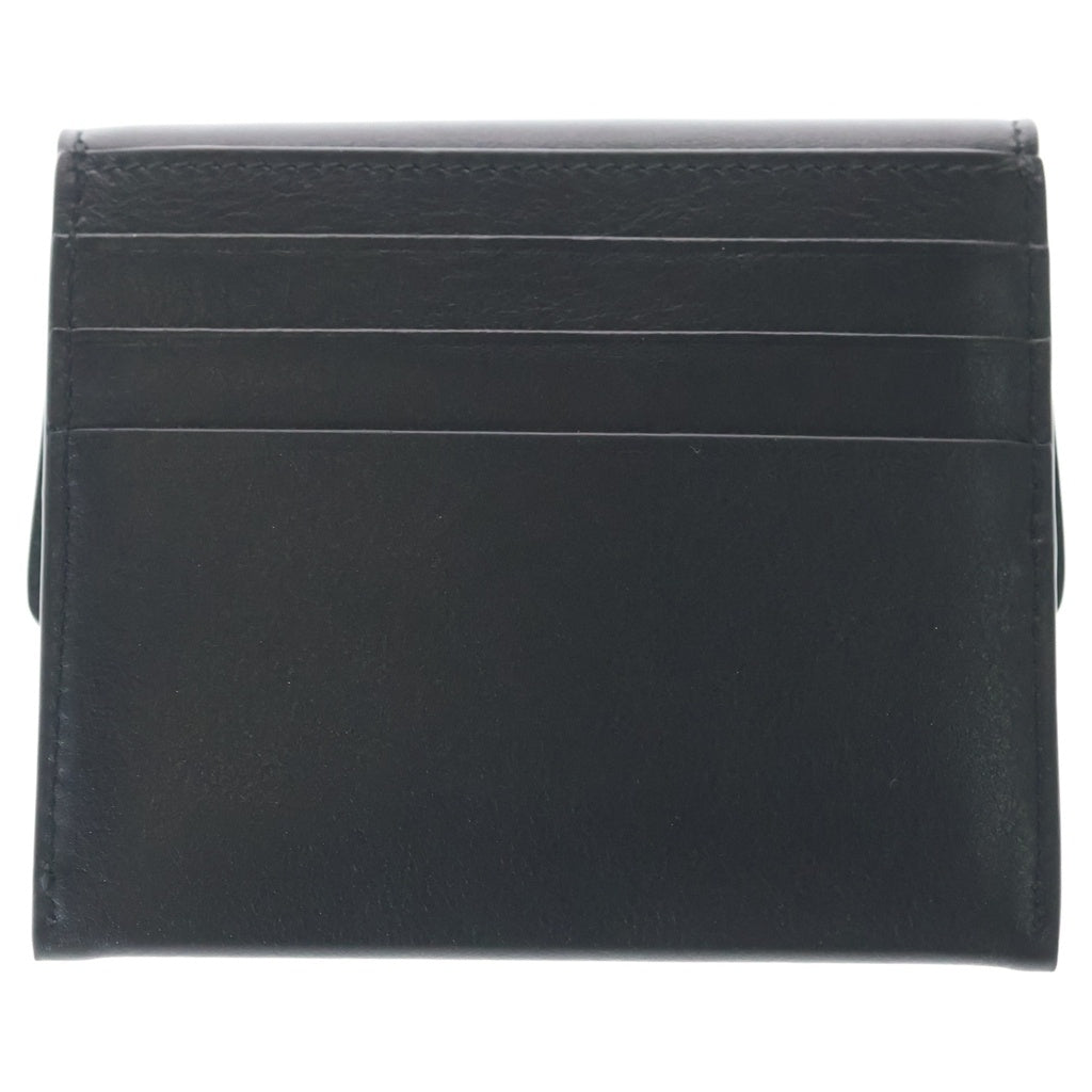 BALENCIAGA(バレンシアガ) ロデオ フラップカードホルダー ミニ財布 カードケース ブラック カーフスキン 822592 ゴールド金具 レディース