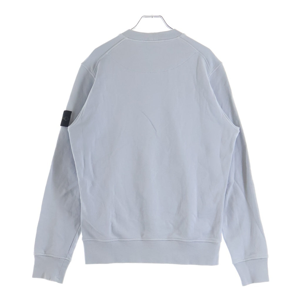 STONE ISLAND(ストーンアイランド) ロゴワッペン スウェットシャツ トレーナー コットン ライトブルー 801563051