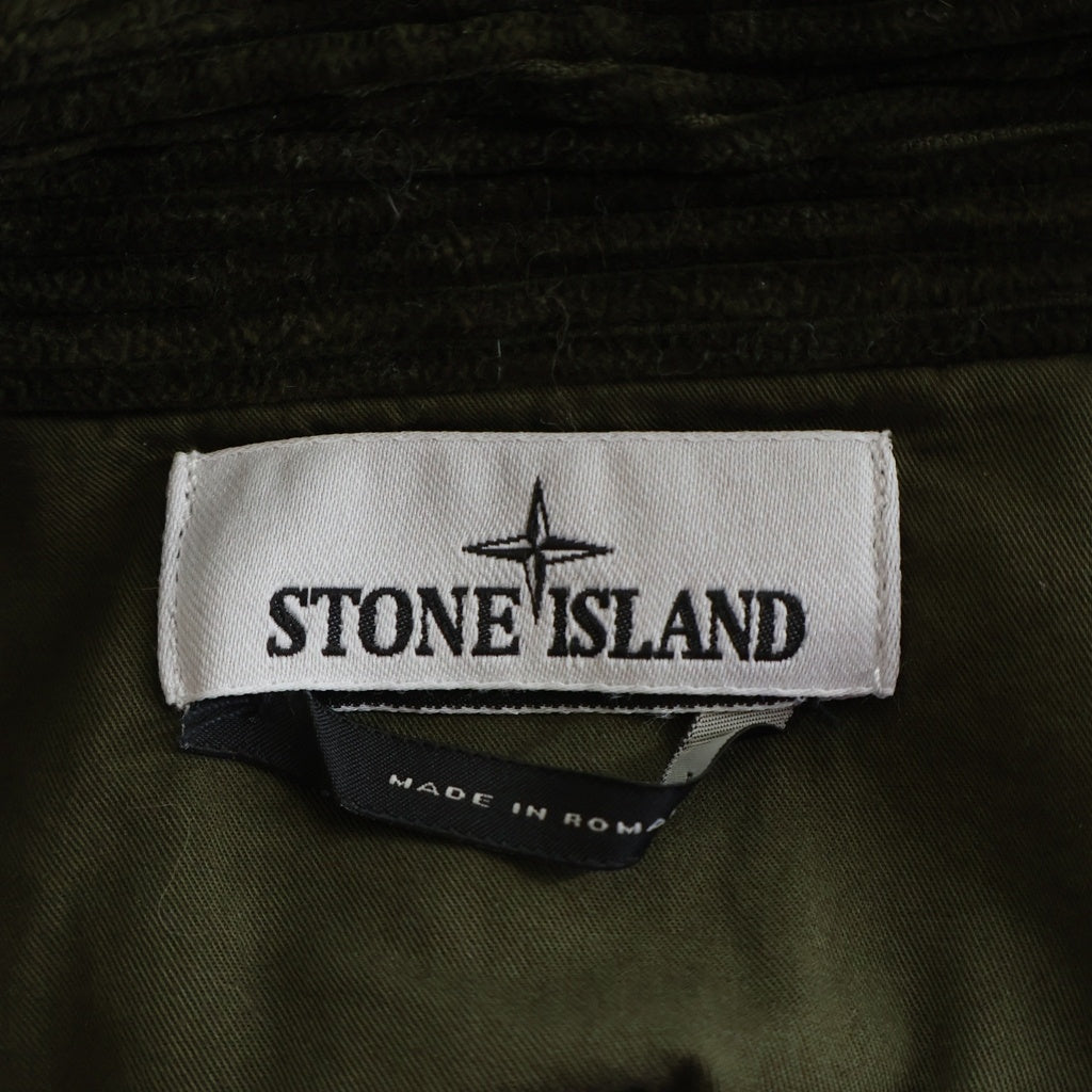 STONE ISLAND(ストーンアイランド) Cotton Corduroy Overshirt コットン コーデュロイ オーバーシャツ 長袖シャツ シャツジャケット グリーン 791511311