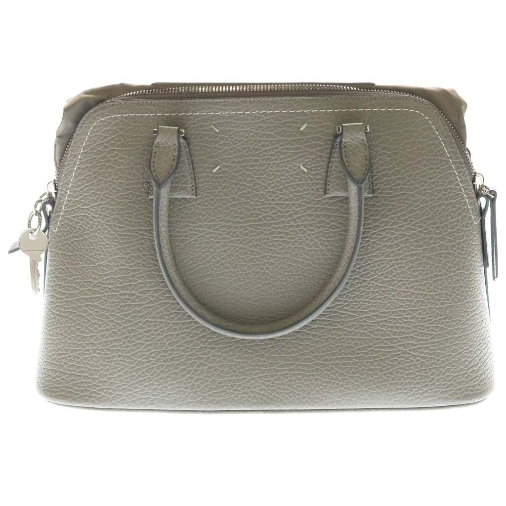 MM6 Maison Margiela(エムエムシックスメゾンマルジェラ) 20AW 5AC MEDIUM ミディアム ハンド ショルダーバッグ レザー ブリーチ グレー S56WG0093 レディース