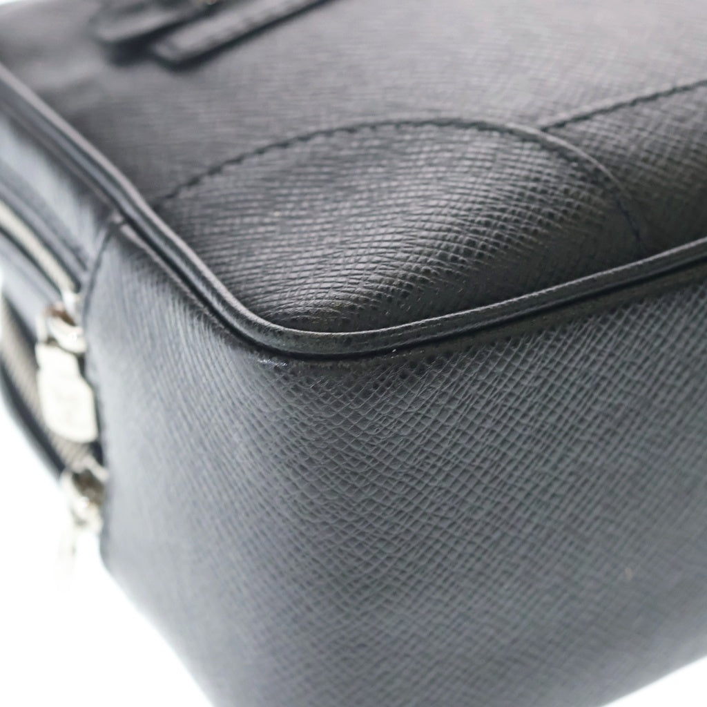 LOUIS VUITTON(ルイヴィトン) タイガ パヴェル アルドワーズ セカンドバッグ ケース ブラック レザー M31142 シルバー金具