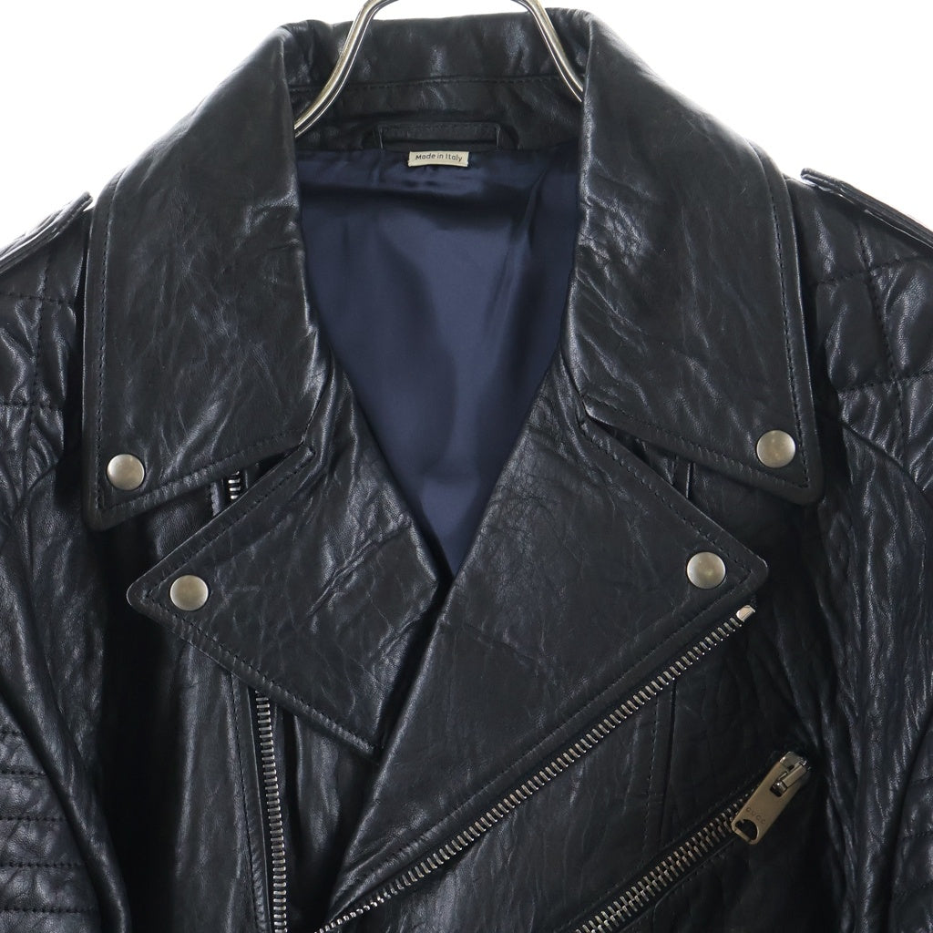 GUCCI(グッチ) ライダースレザージャケット ブラック #54 613055 XN681