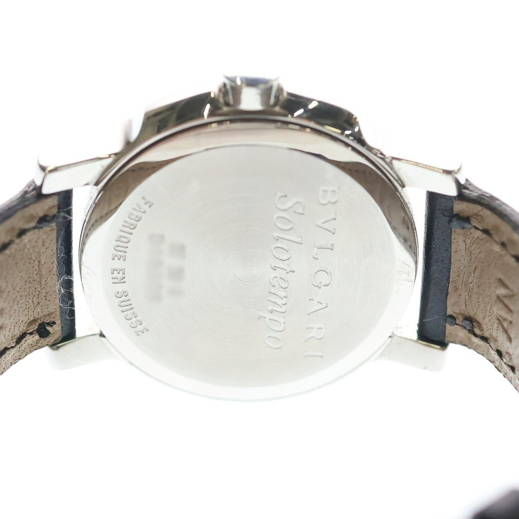 BVLGARI(ブルガリ) ソロテンポ 黒文字盤 SS/QZ ステンレス クォーツ 電池式 腕時計 ST29S