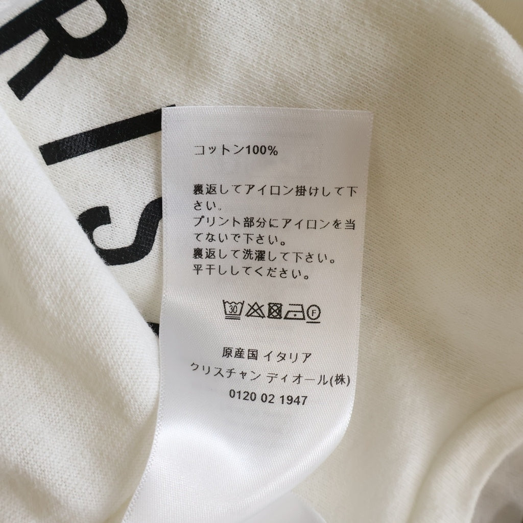 Christian Dior(クリスチャンディオール) フロントプリントフリルトップス ホワイト #XS 323T43A4416 レディース