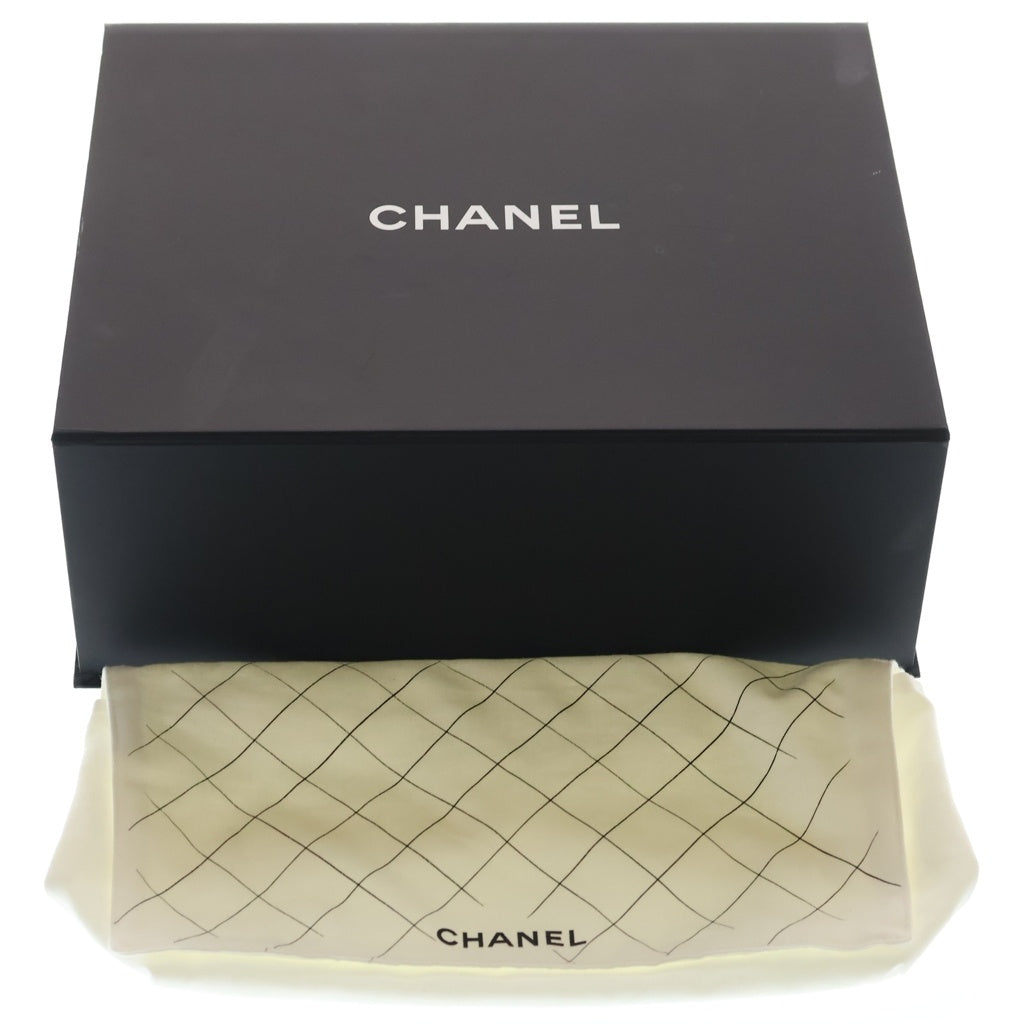 CHANEL(シャネル) マトラッセ23 キャビアスキン シルバー金具 Wチェーン Wフラップ ショルダーバッグ ブラックA01113 レディース