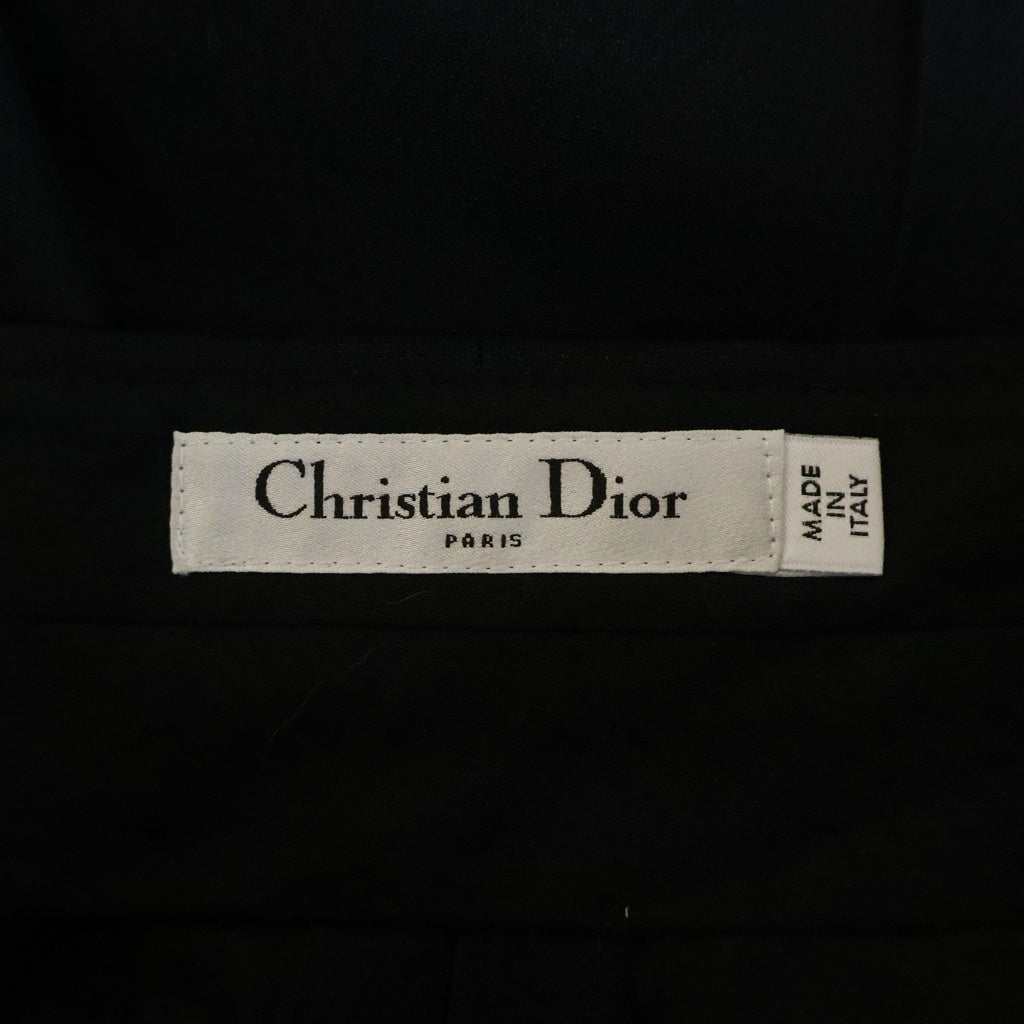 DIOR(ディオール) ウールワイドパンツ ネイビー #US2 841P27A1166 レディース