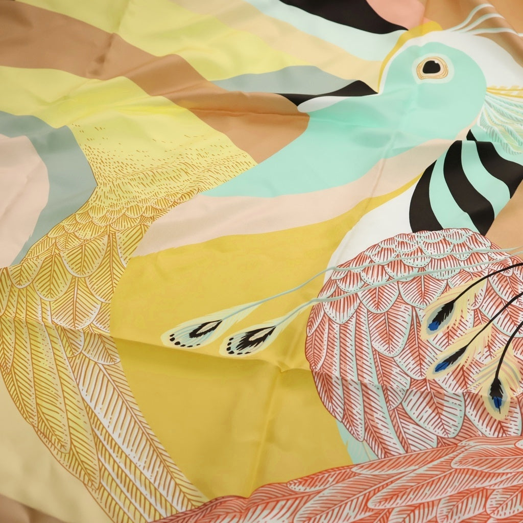 HERMES(エルメス) カレ140 TOUCANS DE PARADIS 楽園のオオハシ シルク 大判スカーフ マルチカラー レディース