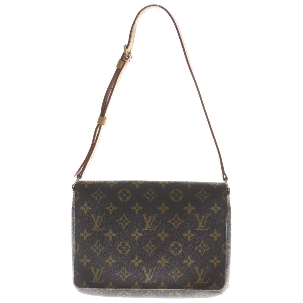 LOUIS VUITTON(ルイヴィトン) モノグラム ミュゼットタンゴ PVC レザー ショルダーバッグ ブラウン M51257 レディース