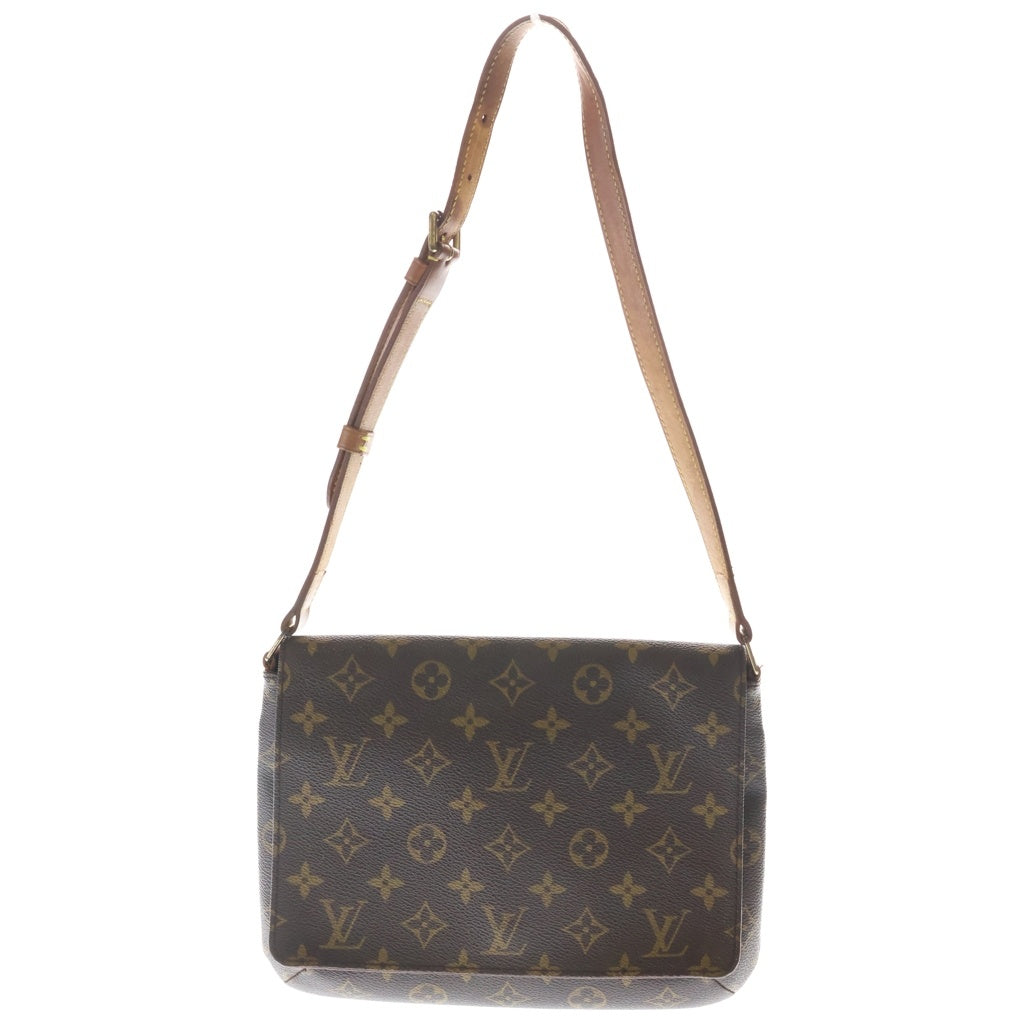 LOUIS VUITTON(ルイヴィトン) モノグラム ミュゼットタンゴ PVC レザー ショルダーバッグ ブラウン M51257 レディース
