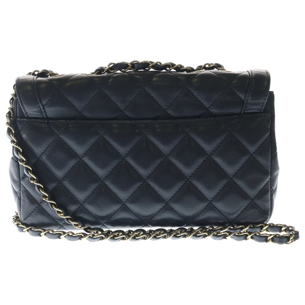 CHANEL(シャネル) シャネル25 SフラップSチェーン ショルダーバッグ ブラック ラムスキン AS5049 ゴールド金具 レディース