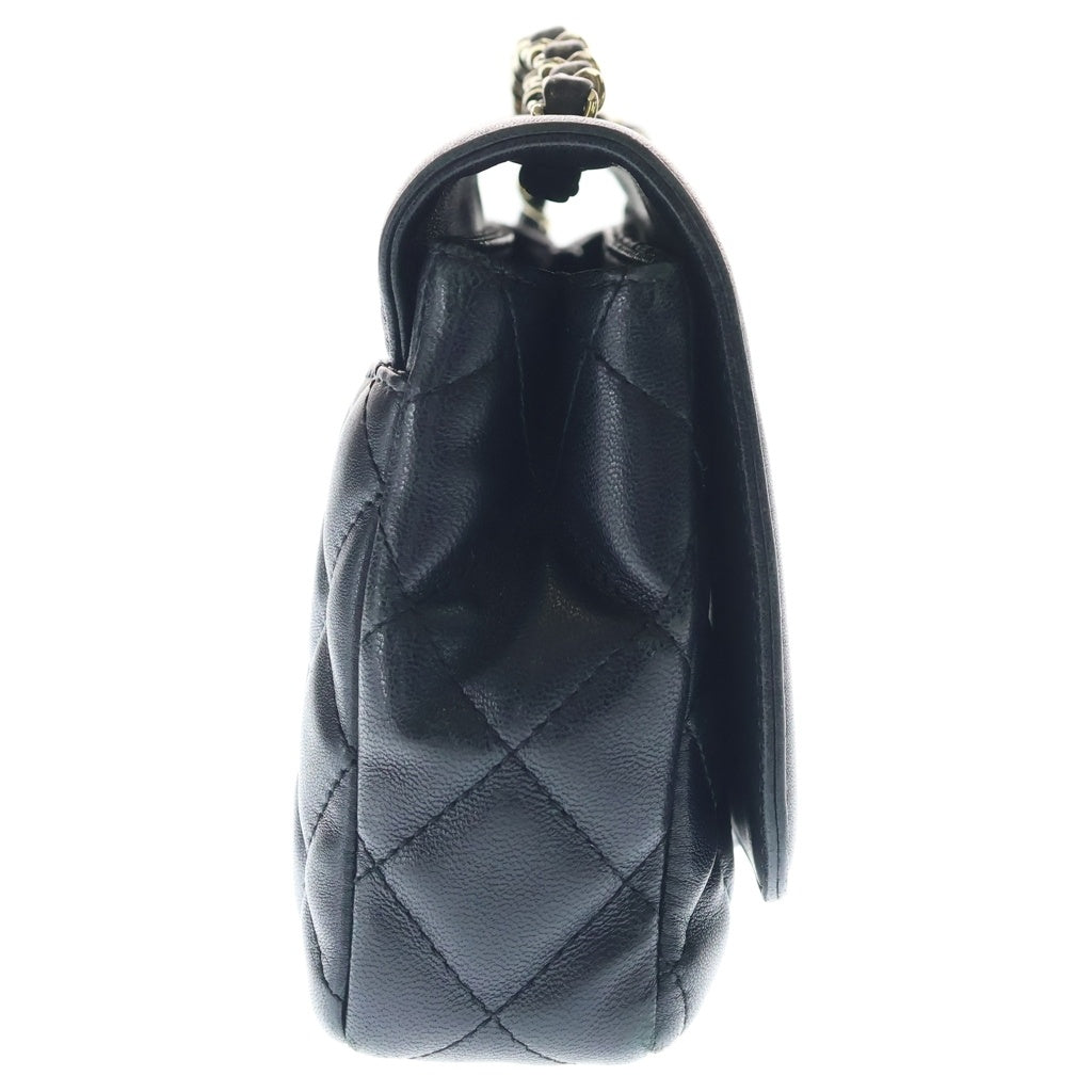 CHANEL(シャネル) シャネル25 SフラップSチェーン ショルダーバッグ ブラック ラムスキン AS5049 ゴールド金具 レディース