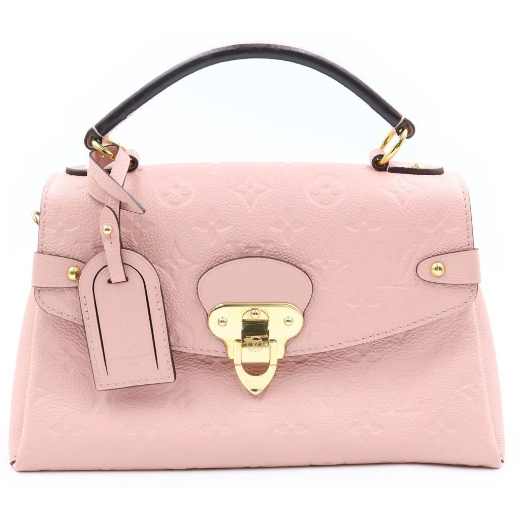 LOUIS VUITTON(ルイヴィトン) モノグラム アンプラント ジョルジュ BB レザー 2WAY ハンド ショルダーバッグ ゴールド金具 ピンク M53942 レディース